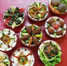 I Palæstina spiser de ofte meze