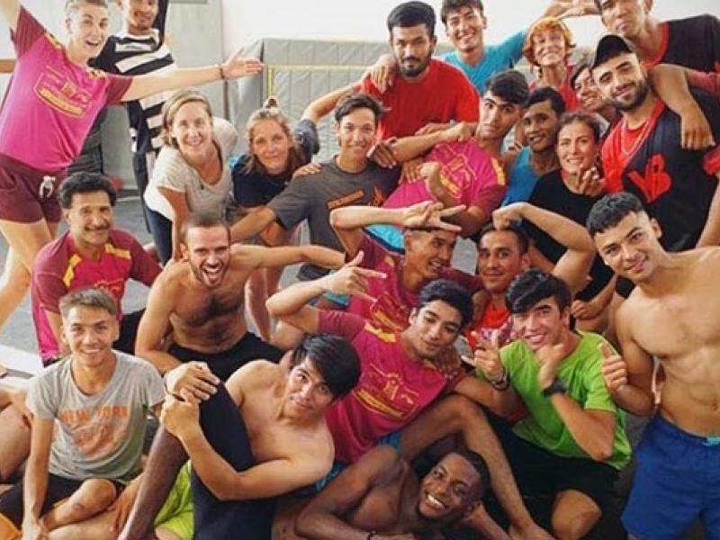 Frivilligt arbejde med sport på Lesbos