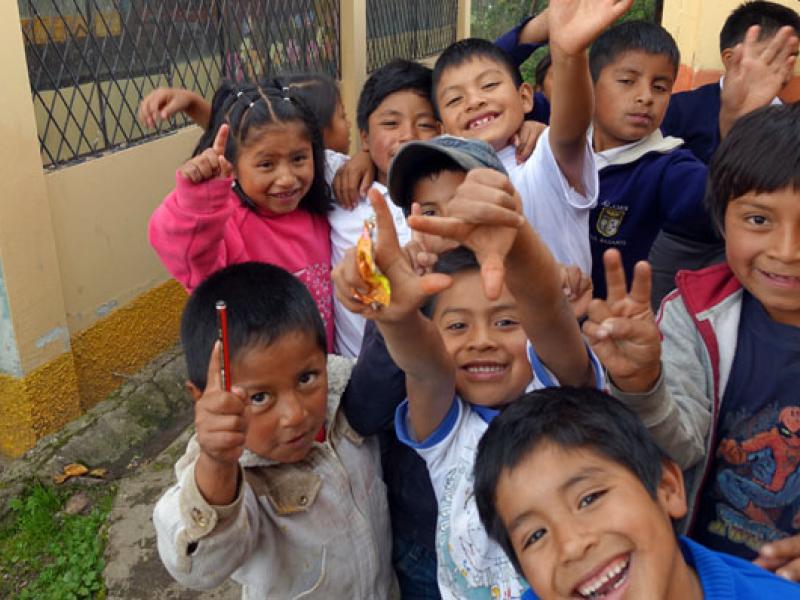 I Ecuador kan du lave aktiviteter med børn som frivillig
