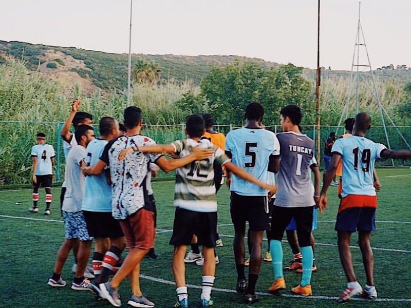 Spil fodboldt som frivillig på Lesbos