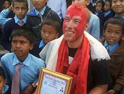 Alexander var lærerstuderende i Nepal 