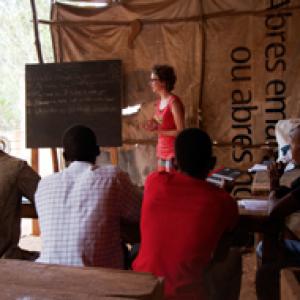 Clara var frivillig i Mozambique