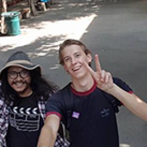Jacob som frivillig i Thailand