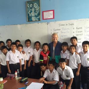Emilie som frivillig i Peru