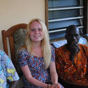 Cecilie var frivillig i Togo