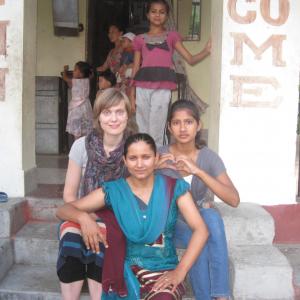 Rikke var på praktik i Nepal